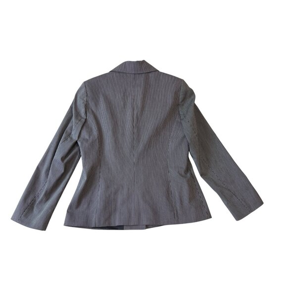Bianca Gray Stripedl Blazer & Pants Womens Office Suit Set Size 6 - Picture 3 of 12